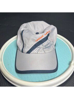 Under Armour Mens OSFA Performance Cap Gray & Orange Adjustable